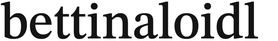 Logo, bettina loidl, footer